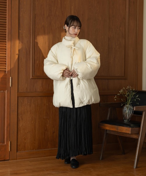 中綿リボンミドルコート（ブルゾン）｜hinari（ヒナリ）のファッション