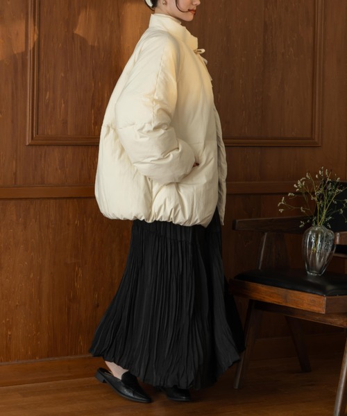 中綿リボンミドルコート（ブルゾン）｜hinari（ヒナリ）のファッション