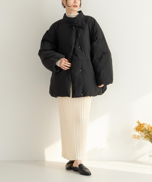 中綿リボンミドルコート（ブルゾン）｜hinari（ヒナリ）のファッション