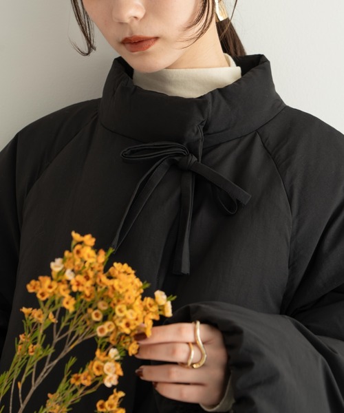 中綿リボンミドルコート（ブルゾン）｜hinari（ヒナリ）のファッション
