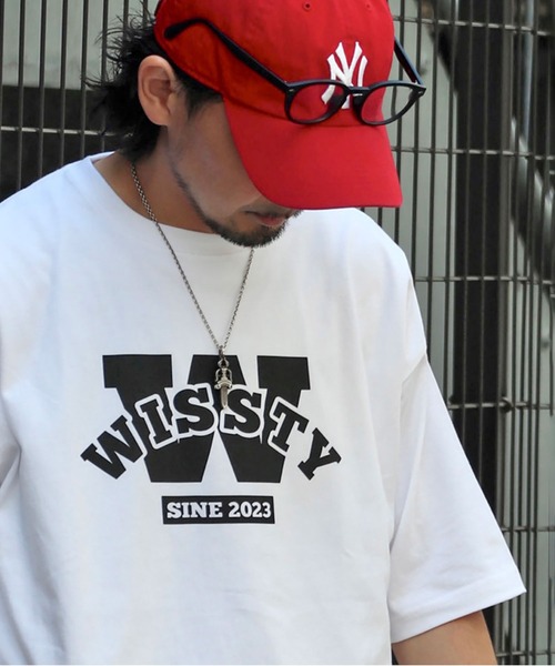wissty(ウィスティー)の「wissty-ボーイ&ガール・ロゴ-SSTEE(Tシャツ/カットソー・メンズ・ホワイト系2/ホワイト/ブラック/ブラック系3/ブラック系2/ホワイト系3・L/M)」の4枚目の写真