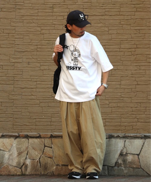 wissty(ウィスティー)の「wissty-ボーイ&ガール・ロゴ-SSTEE(Tシャツ/カットソー・メンズ・ホワイト系2/ホワイト/ブラック/ブラック系3/ブラック系2/ホワイト系3・L/M)」の9枚目の写真