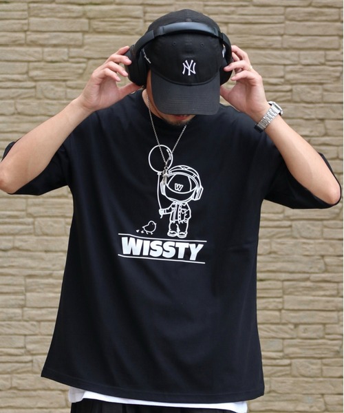 wissty(ウィスティー)の「wissty-ボーイ&ガール・ロゴ-SSTEE(Tシャツ/カットソー・メンズ・ホワイト系2/ホワイト/ブラック/ブラック系3/ブラック系2/ホワイト系3・L/M)」の20枚目の写真