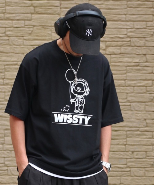 wissty(ウィスティー)の「wissty-ボーイ&ガール・ロゴ-SSTEE(Tシャツ/カットソー・メンズ・ホワイト系2/ホワイト/ブラック/ブラック系3/ブラック系2/ホワイト系3・L/M)」の21枚目の写真