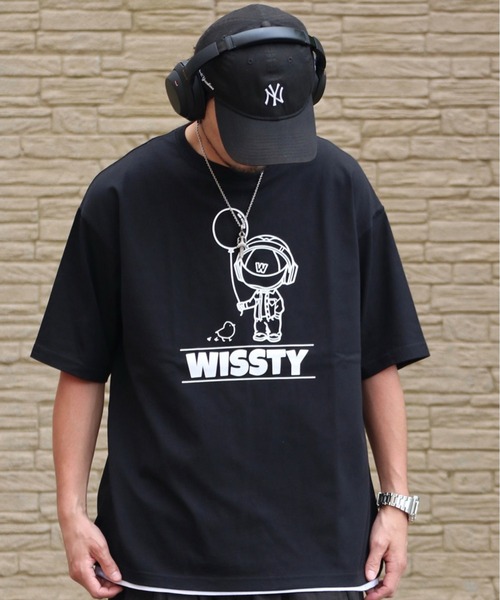 wissty(ウィスティー)の「wissty-ボーイ&ガール・ロゴ-SSTEE(Tシャツ/カットソー・メンズ・ホワイト系2/ホワイト/ブラック/ブラック系3/ブラック系2/ホワイト系3・L/M)」の22枚目の写真