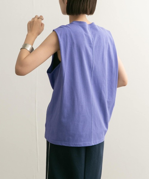 KBF（ケイビーエフ）の「フロントホックカットソー（Tシャツ/カットソー・レディース・パープル/ネイビー/ライトカーキ・ONE）」の11枚目の写真