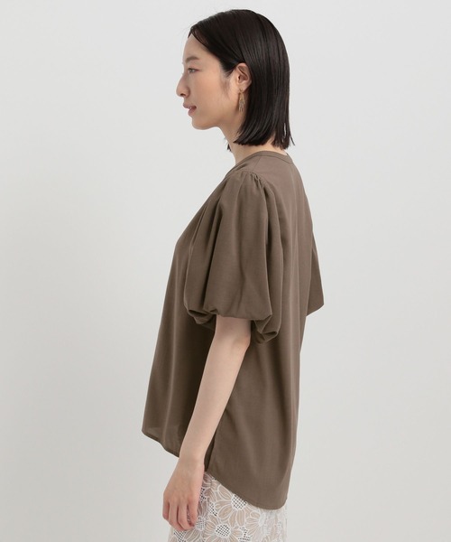 Andemiu（アンデミュウ）の「シアーソデバルーンブラウス138914（シャツ/ブラウス・レディース・ホワイト/ブラック/ダークブラウン・FREE）」の8枚目の写真
