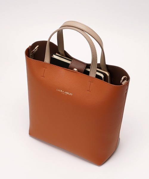 LAURA ASHLEY 2WAY バイカラー ショルダーバッグ ハンドバッグ（ショルダーバッグ）｜LAURA ASHLEY（ローラアシュレイ）