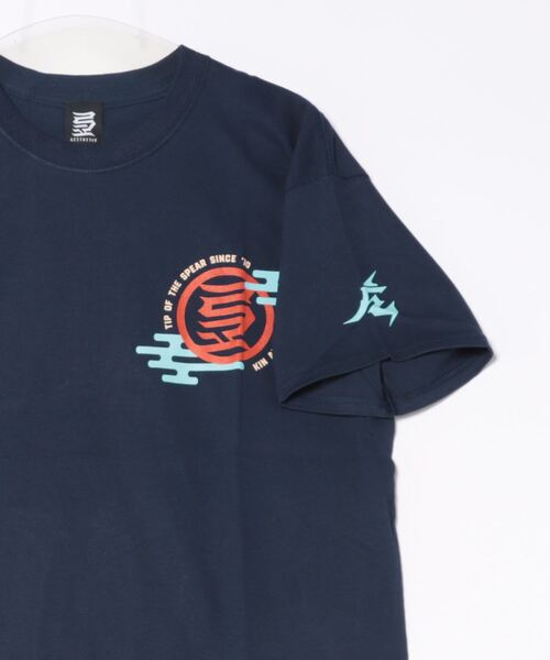 NO WAY（ノーウェイ）の「/KINJAZ/Graphic T（Tシャツ/カットソー・メンズ・ネイビー/ホワイト・LARGE/MEDIUM）」の4枚目の写真