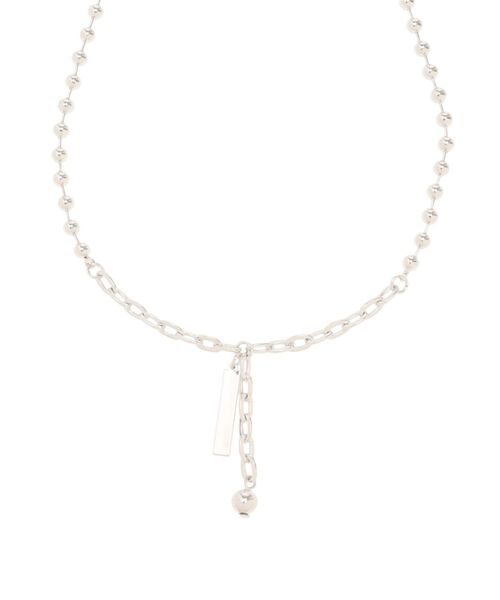 MERCURYDUO（マーキュリーデュオ）の「メタルボールネックレス（ネックレス・レディース・シルバー・FREE）」の3枚目の写真