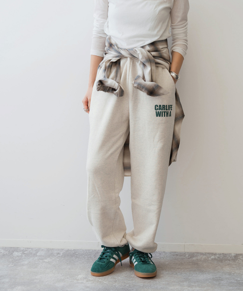 Spick & Span（スピックアンドスパン）の「≪追加≫HOSU.ATPD / ホス スウェットパンツ（スウェットパンツ・レディース・グレー/アイボリー・FREE）」の2枚目の写真