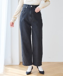 SOMETHING HANA SUPER HI-RISE CURVE TAPERED/スーパーハイライズカーブテーパードデニムパンツ