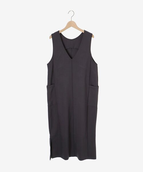 le.coeur blanc（ルクールブラン）の「ダンボール2WAYジャンスカ（ジャンパースカート・レディース・ブラック/ダークグレー・38）」の3枚目の写真