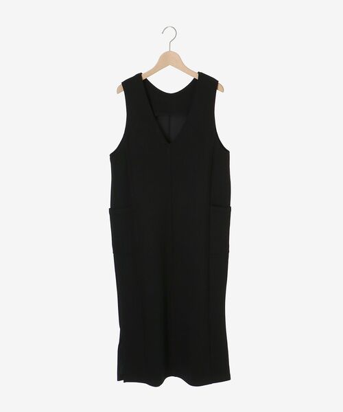 le.coeur blanc（ルクールブラン）の「ダンボール2WAYジャンスカ（ジャンパースカート・レディース・ブラック/ダークグレー・38）」の12枚目の写真