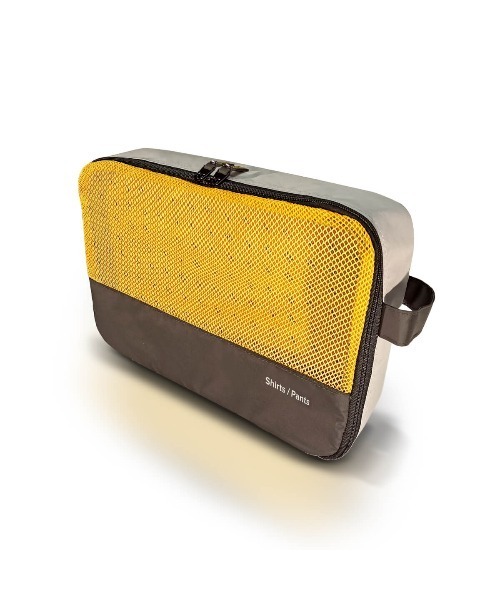 entre square(アントレスクエアー)の「Rollink パッキングキューブ 荷造り(スーツケース/キャリーバッグ・レディース・イエロー・ONE SIZE)」の3枚目の写真