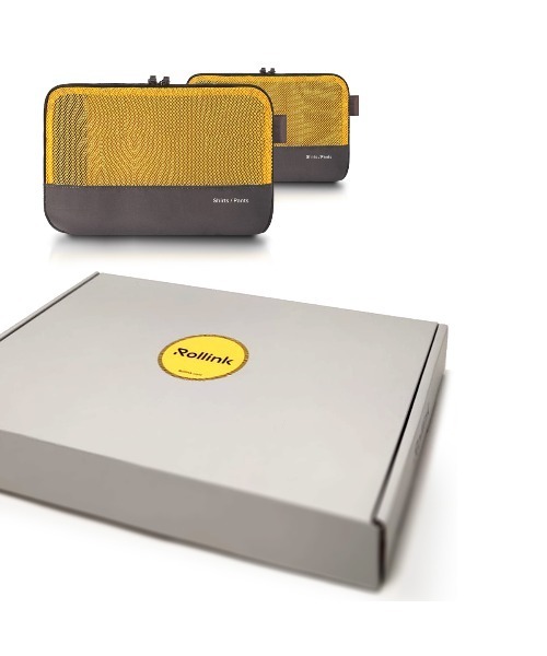 entre square(アントレスクエアー)の「Rollink パッキングキューブ 荷造り(スーツケース/キャリーバッグ・レディース・イエロー・ONE SIZE)」の12枚目の写真