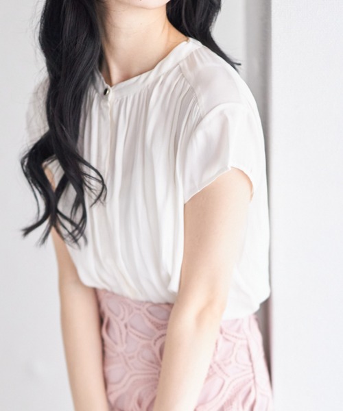 tocco closet(トッコ クローゼット)の「【ZOZO限定】ベーシックノースリーブブラウス(シャツ/ブラウス・レディース・ブルー/グレー/オフホワイト/ピンク・M)」の1枚目の写真