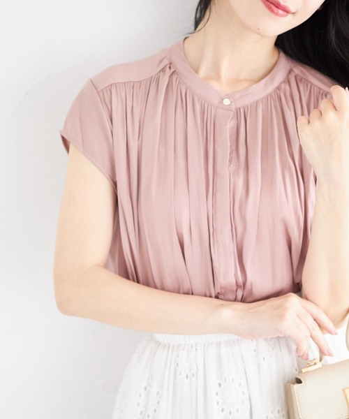 tocco closet(トッコ クローゼット)の「【ZOZO限定】ベーシックノースリーブブラウス(シャツ/ブラウス・レディース・ブルー/グレー/オフホワイト/ピンク・M)」の2枚目の写真