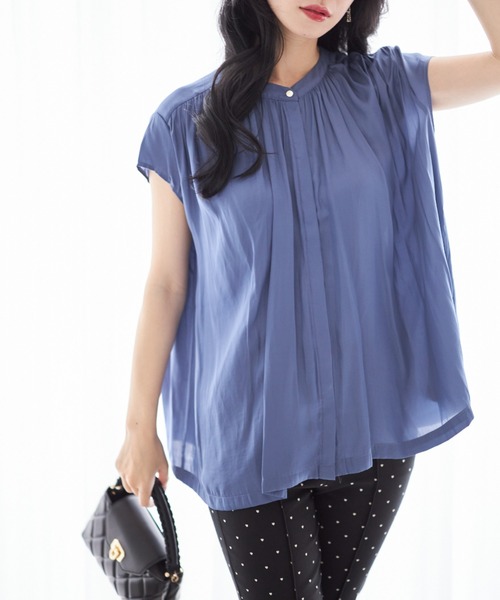 tocco closet(トッコ クローゼット)の「【ZOZO限定】ベーシックノースリーブブラウス(シャツ/ブラウス・レディース・ブルー/グレー/オフホワイト/ピンク・M)」の5枚目の写真