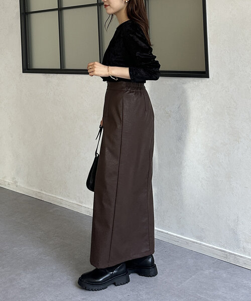 Thevon（ゼボン）の「ベロアメッシュシアープルオーバー（Tシャツ/カットソー・レディース・ベージュ/ブラック/ブラウン・FREE）」の21枚目の写真