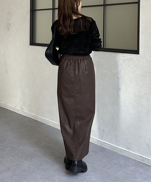 Thevon（ゼボン）の「ベロアメッシュシアープルオーバー（Tシャツ/カットソー・レディース・ベージュ/ブラック/ブラウン・FREE）」の20枚目の写真