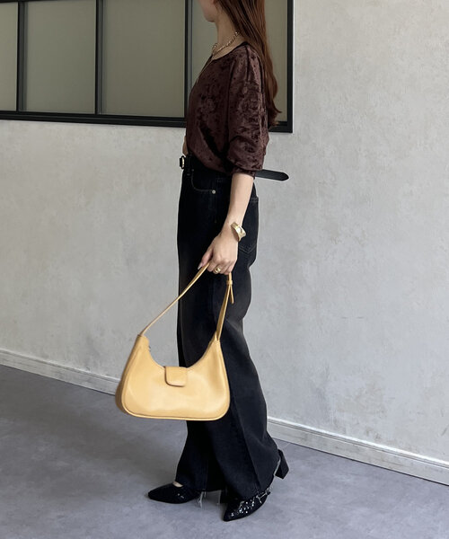 Thevon（ゼボン）の「ベロアメッシュシアープルオーバー（Tシャツ/カットソー・レディース・ベージュ/ブラック/ブラウン・FREE）」の13枚目の写真