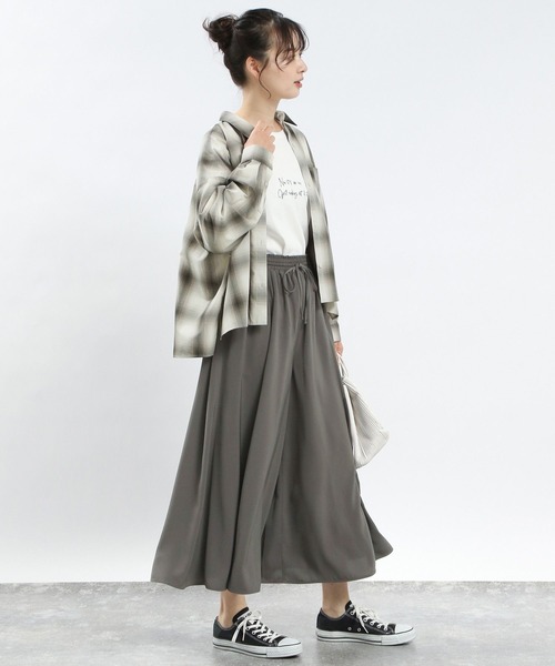 GLOBAL WORK Smile Seed Store（グローバルワーク スマイルシードストア）の「イージーケアクロップドシャツ/116007（シャツ/ブラウス・レディース・杢グレー/サックスブルー/グレー/ネイビー・X-LARGE/LARGE/SMALL/MEDIUM）」の17枚目の写真