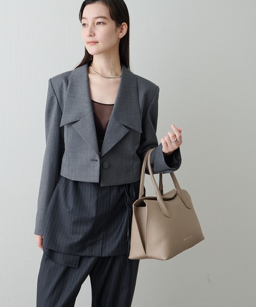 IACUCCI（イアクッチ）の「ラーナ M ALCE（トートバッグ・レディース・ネイビー/グレイッシュベージュ/グレー/ブラウン・FREE）」の15枚目の写真