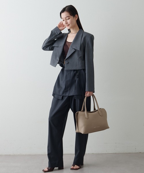 IACUCCI（イアクッチ）の「ラーナ M ALCE（トートバッグ・レディース・ネイビー/グレイッシュベージュ/グレー/ブラウン・FREE）」の17枚目の写真