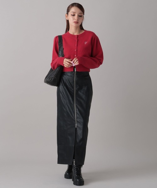 FOREVER 21（フォーエバー トゥエンティーワン）の「【2024FW】コンパクトニットカーディガン（カーディガン/ボレロ・レディース・レッド/ネイビー/グレー・FREE）」の7枚目の写真