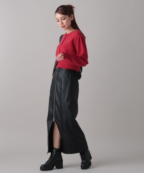 FOREVER 21（フォーエバー トゥエンティーワン）の「【2024FW】コンパクトニットカーディガン（カーディガン/ボレロ・レディース・レッド/ネイビー/グレー・FREE）」の8枚目の写真