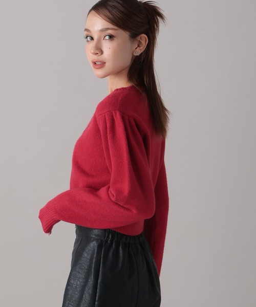 FOREVER 21（フォーエバー トゥエンティーワン）の「【2024FW】コンパクトニットカーディガン（カーディガン/ボレロ・レディース・レッド/ネイビー/グレー・FREE）」の10枚目の写真