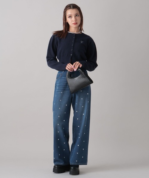 FOREVER 21（フォーエバー トゥエンティーワン）の「【2024FW】コンパクトニットカーディガン（カーディガン/ボレロ・レディース・レッド/ネイビー/グレー・FREE）」の17枚目の写真