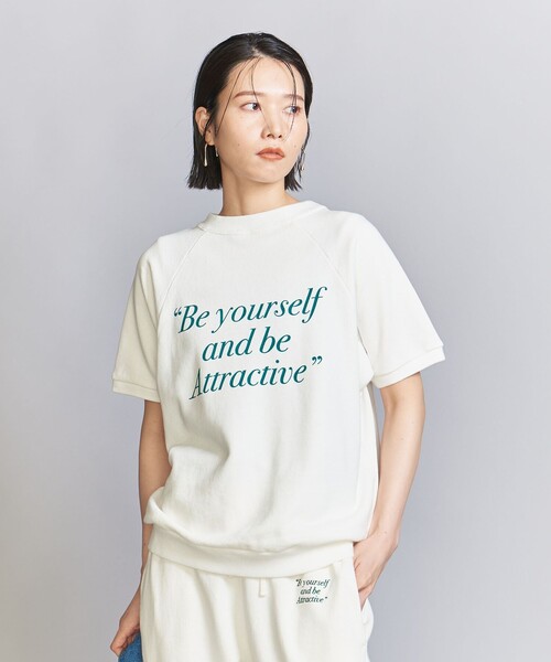 【別注】＜HANTEX＞スウェット ショートスリーブ プルオーバー/WHITE