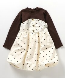 apres les cours | ハートボタンバルーンドッキングワンピース(ワンピース)