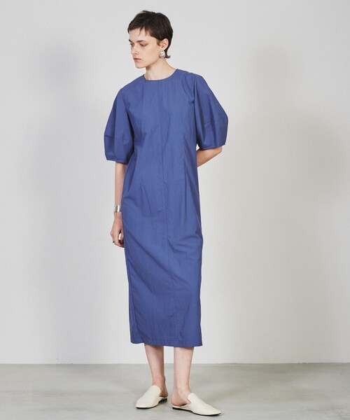 cloenc（クロエンス）の「◆【手洗い可】バルーンスリーブストレートワンピース（ワンピース・レディース・ブラック/パープル系4・01/02/03）」の6枚目の写真