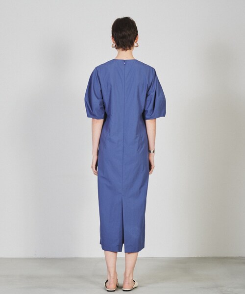 cloenc（クロエンス）の「◆【手洗い可】バルーンスリーブストレートワンピース（ワンピース・レディース・ブラック/パープル系4・01/02/03）」の8枚目の写真