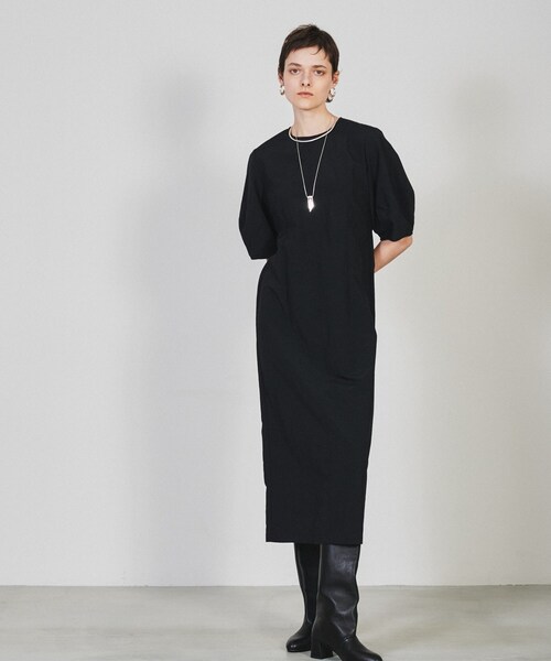 cloenc（クロエンス）の「◆【手洗い可】バルーンスリーブストレートワンピース（ワンピース・レディース・ブラック/パープル系4・01/02/03）」の11枚目の写真