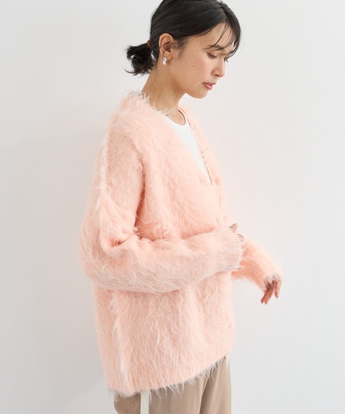 BARNYARDSTORM（バンヤードストーム）の「BARNYARDSTORM / フラッフィーカーディガン（カーディガン/ボレロ・レディース・ブルー/ラベンダー/チャコール/ブラウン/ベージュ/ピンク/オフホワイト/イエロー・FREE）」の20枚目の写真