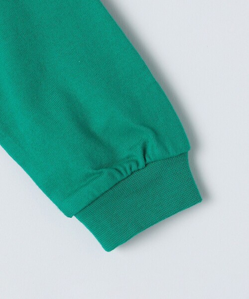 SHIPS（シップス）の「SHIPS KIDS:80～90cm / SHIPS ロゴ 長袖 TEE（Tシャツ/カットソー・キッズ・グレー/オフホワイト/グリーン・90/80）」の6枚目の写真