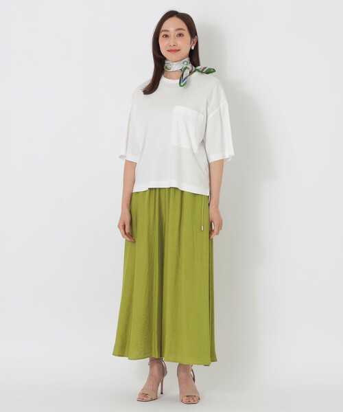 S.ESSENTIALS(エスエッセンシャルズ)の「ギャザーワイドパンツ(その他パンツ・レディース・ブラック・38/36)」の4枚目の写真
