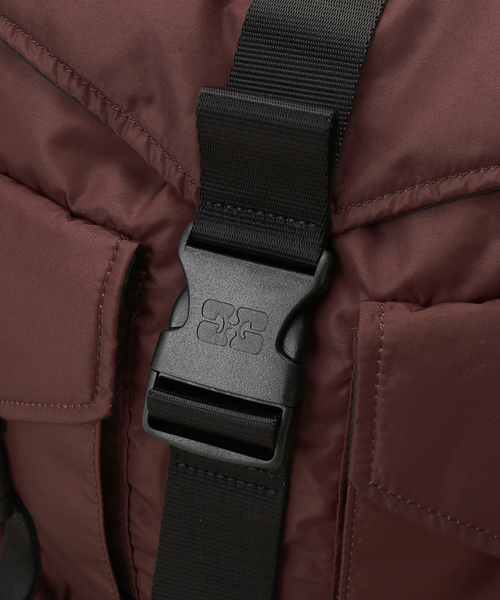 U by SPICK&SPAN（ユーバイスピックアンドスパン）の「【GANNI / ガニー】 Recycled Tech Backpack（バックパック/リュック・レディース・ブラウン・FREE）」の13枚目の写真