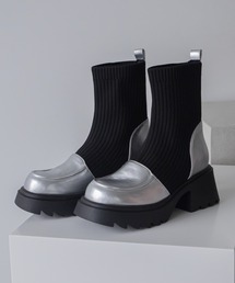 VACANCY | リブレイヤードスクエアブーツ(ブーツ)