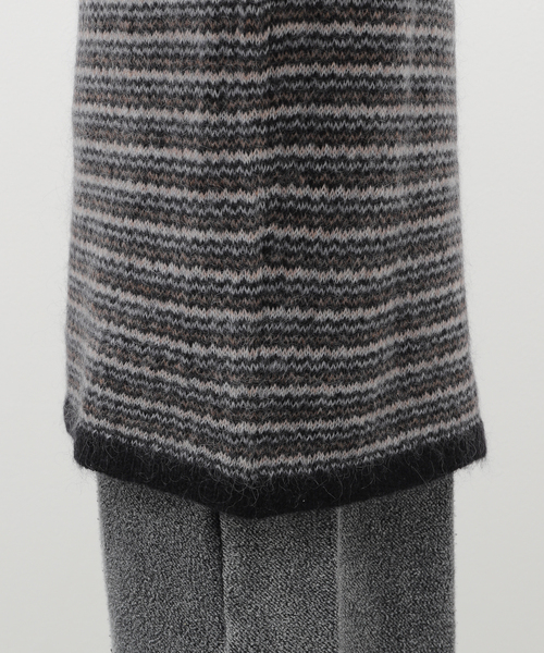 NOMA t.d.(ノーマティーディー)の「【NOMA T.D. / ノ-マ・ティー・ディー】Checker Stripe Sweater(ニット/セーター・メンズ・チャコールグレー・3)」の22枚目の写真