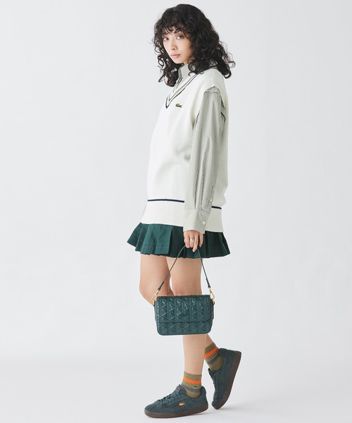 LACOSTE（ラコステ）の「ウィメンズ BASESHOT 224 2 SFA（スニーカー・レディース・ダークグリーン・22.5cm/23.0cm/24.0cm/23.5cm/24.5cm）」の9枚目の写真