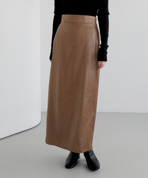 セール】マットサテンIラインスカート（スカート）｜LIAN（リアン）の