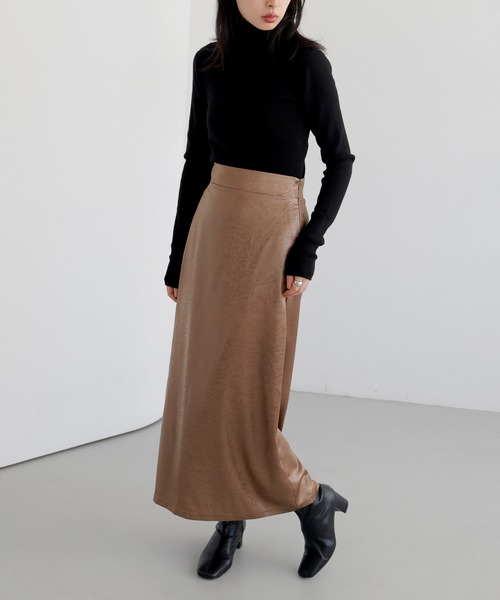 セール】マットサテンIラインスカート（スカート）｜LIAN（リアン）の