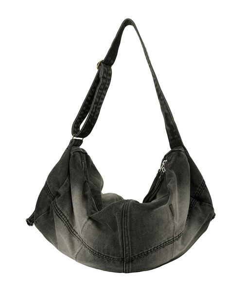 SCULPTOR(スカルプター)の「Vintage Brushed Denim Duffel Bag/ヴィンテージブラッシュドデニムダッフルバッグ(バックパック/リュック・レディース・ブラック・FREE)」の2枚目の写真