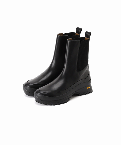 LE TALON GRISE レザーVIBRAMバックリブショートブーツ 38 【公式通販】