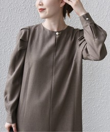 【ZOZO限定】SHIPS.me:キーネック パールボタン ワンピース